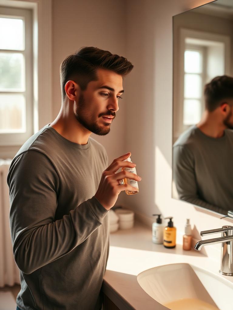 Professional creator demonstrating a premium skincare product